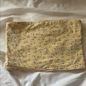 flowers tube top